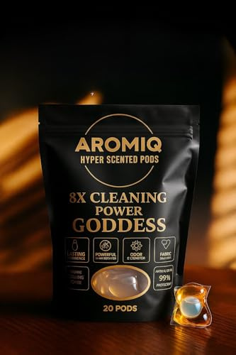 Aromiq Luxury Laundry Pods | Premium Detergent Capsules | Signature Fragrance Technology | Deep Clean & Fabric Care | Dissolves in Cold Water | 20 Pods