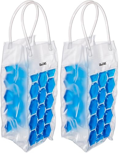 IBILI 778400 - Bolsa Enfriabotellas 2 Lados, Colores Surtidos (Paquete de 2)
