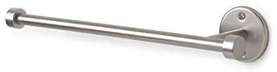 Umbra Cappa Wall Mount Paper Towel Holder – for Horizontal, Vertical and Under the Cabinet Mount, Nickel 1009237-410