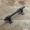 Poignée de porte de grange robuste | Poignée de porte en fer noir | Poignée de traction Poignée de main-courante Quincaillerie pour portes de grange coulissantes Portes Garages Remises Portes en bois