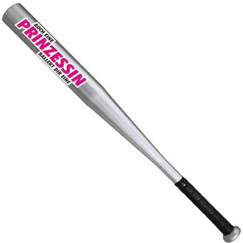 Spaß Kostet Sportset Baseballschläger mit Tasche für Baseball Prinzessin ballert dir mal eine Aluminium 26 Zoll