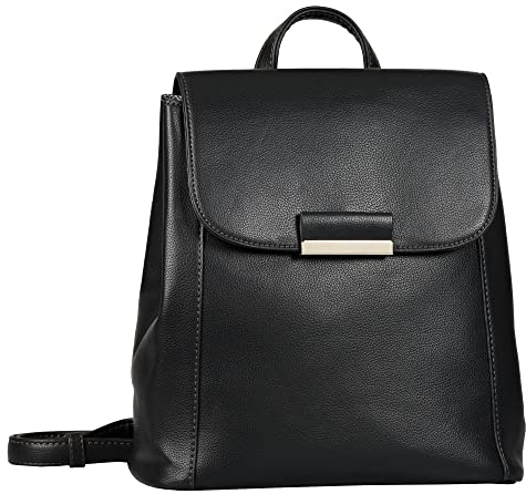 TOM TAILOR Denim Madrid Damen Rucksack Backpack Mittelgroß Schwarz
