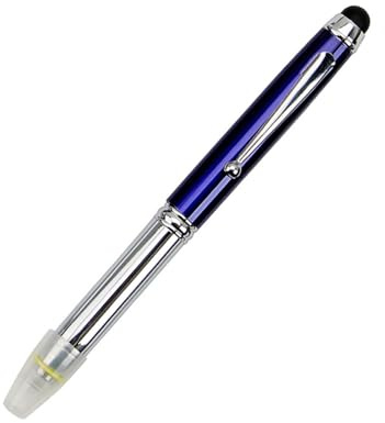 TopHomer LED-Kugelschreiber 3 in 1 Stift/Stylus/LED-Licht (Blau)