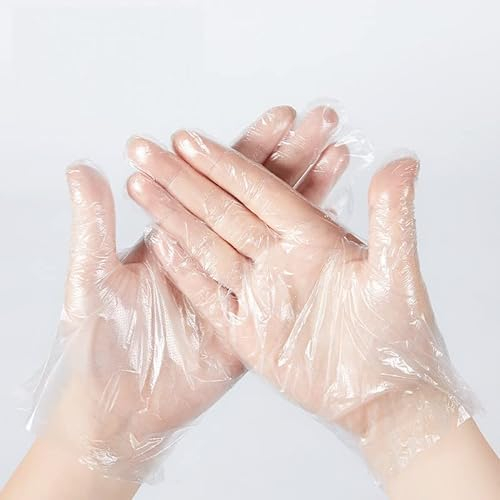 Gatamo Guanti multiuso monouso in plastica polietilene, 100 pezzi