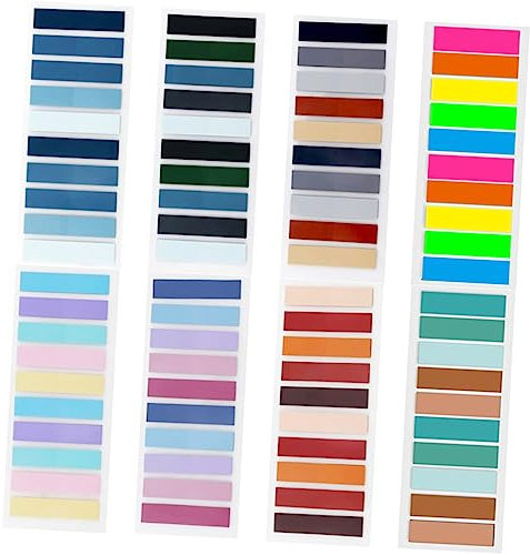 Ciieeo Schulsachen 8 Transparente Farbige Registerreiter Buchanmerkungen Transparente Buchreiter Niedliche Memo-aufkleber Farbige Textmarker Reiter Für Ordner Bücher Etiketten Lesezeichen