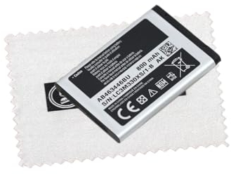 Original Samsung Akku AB463446BU für Samsung C3520 C3560 C3750 E1050 E1070 E1080 E1100 E1120 E1150 E1190 E12000 E1230 E2100 E2210 E2330 E2530 E2600 E3210 mit Reinigungstuch. Shlok