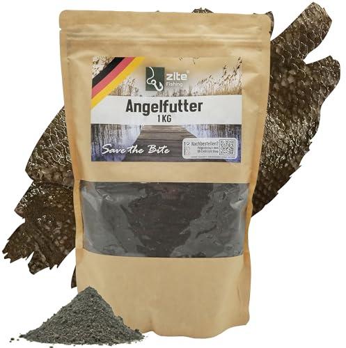 Grundfoder för cite fiske karpfiske – stark lockeffekt på fridfisk – 1 kg högkvalitativ groundbait karpfoder återförslutningsbar – perfekt även för mässing, röda ögon och mer (Halibut)