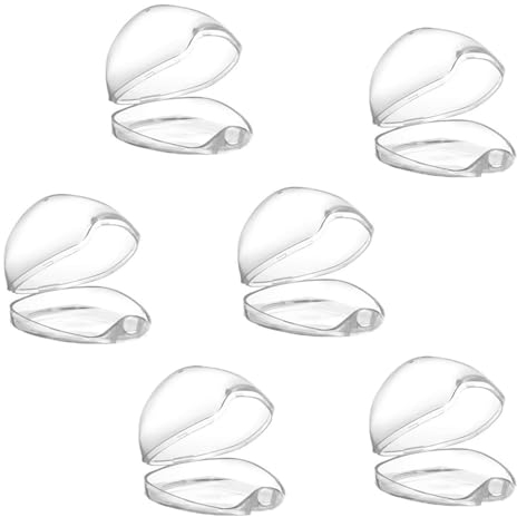 Du-mmy Baby-Box, Schnullerhalter, Aufbewahrungsbox, transparente Schnullerbox, Du-mmy-Box, tragbarer Baby-Du-mmy-Behälter, Schnulleretui, Schnullerbox, Schnullerhalter, Box für Kinder, 6 Stück