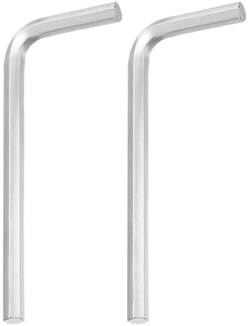 QUARKZMAN 2 Llaves Hexagonales de 5 mm de Acero Inoxidable en Forma de L, Herramientas de Reparación para Bicicleta y Motocicleta