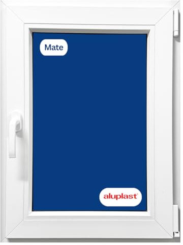 Ventana PVC Reforzada 500x800 Blanca | Oscilobatiente Derecha | Cristal Climalit Mate | Perfil Aluplast | Entrega 24/48h