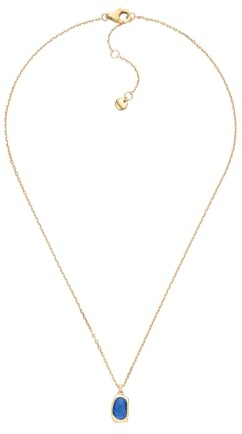 Skagen Damen Edelstahl oder Halbedel mit Karabinerverschluss Seeglas Anhänger Halskette