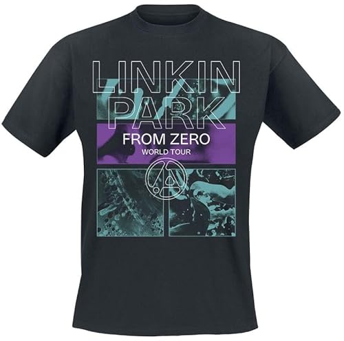 Linkin Park from Zero to World Tour Unisexe T-Shirt Manches Courtes Noir
