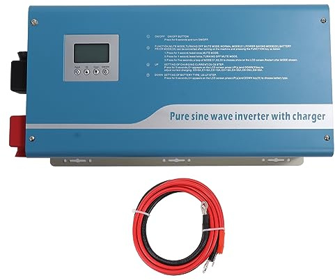 5000w Pure Sine Wave Inverter AC 110V 220V 230 V Caricatore di inverter sinusoidale montato a parete con display LCD per Home Street Small Solar Power Applications (48v)