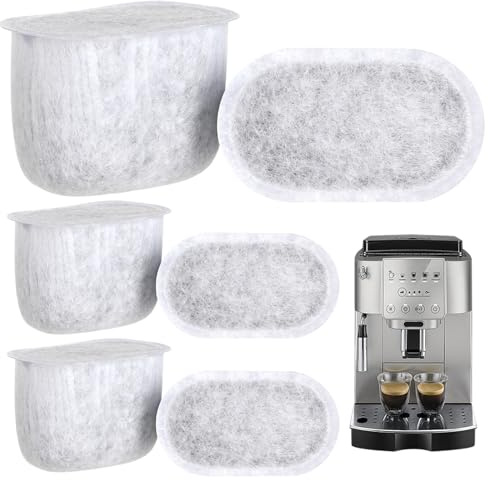 Kievano Vattenfilter 6 stycken – ersättningsfilter för Ninja Luxe Café Premier ES601EU, Ninja Café Pro ES701EU, Breville & Keurig kaffemaskiner | aktivt kolfilter för filtermaskiner