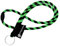 mia mai Tubular Lanyard (45 cm) Schlüsselband mit Sicherheitsverschluss, Schlüsselring Schlüsselanhänger (Grün/Schwarz)
