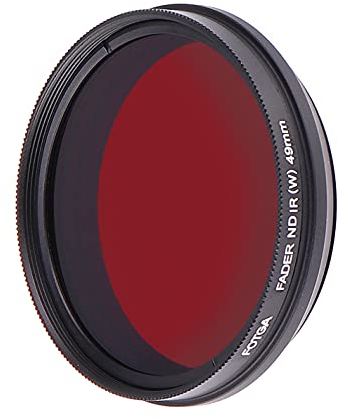 FocusFoto FOTGA 49 mm All-in-One Verstellbarer Infrarot-IR-Pass-Röntgenobjektiv-IR-Filter, variabel von 530 nm bis 650 nm, 680 nm, 720 nm, 750 nm optisches Glas