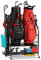 FHXZH Golftasche Aufbewahrung Garage Organizer, Golftasche Ständer Fit für 2 Golftaschen und Golfschläger, Golfbälle, Golfausrüstungszubehör, Schuppen, Keller