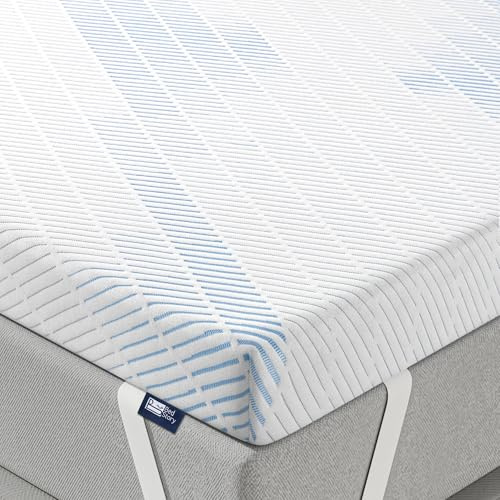 BedStory Surmatelas 160 x 200 | sur-Matelas 2 Personnes Mémoire de Forme Gel | Soutien Ergonomique | Housse Hypoallergénique Amovible et Lavable | Épaisseur 7 cm