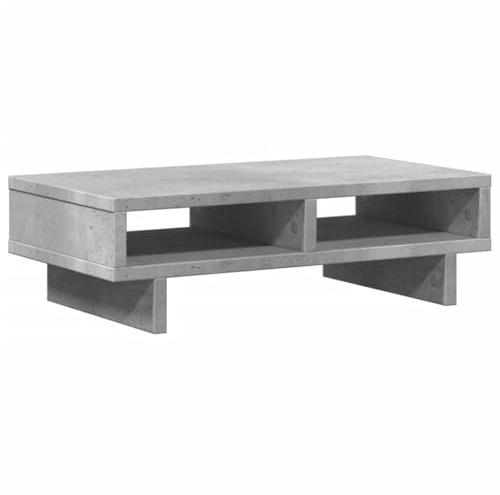 vidaXL Skärmställ betonggrå 50x27x15 cm konstruerat trä