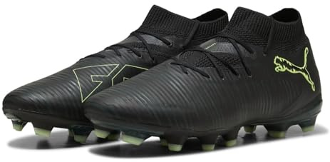 Puma Scarpa Unisex Future 8 PRO Fg/AgSoccer, Puma Nero Fizzy Verde Chiaro Terreno, 39 EU