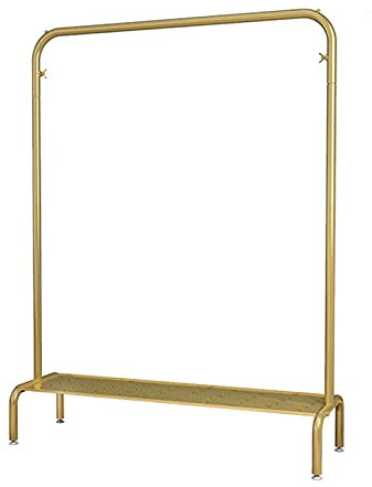 Portant à vêtements pour chambre à coucher, portant à vêtements de 28 mm d'épaisseur avec étagère de rangement, présentoir à vêtements moderne et réglable