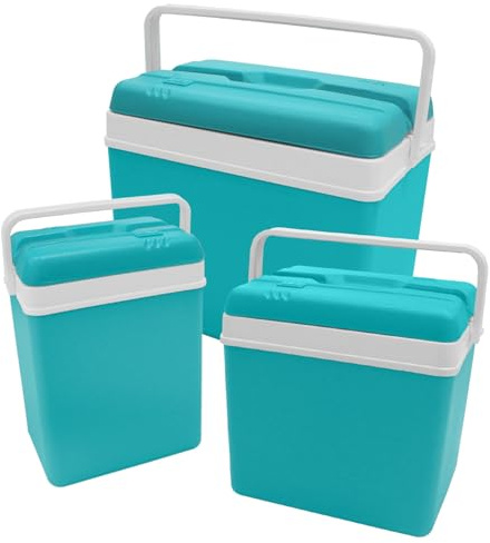 Daniel James Large Cool Box - 15L, 24L or 35L Insulated Cooler Box with Carry Handle & Lid for Ice Cold Food & Drink - Lightweight & Durable for Camping, Picnic & Travel
