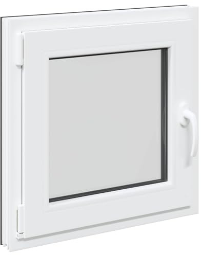 vidaXL Tilt & Turn Källarfönster RISOR 60 x 60 cm PVC och glas