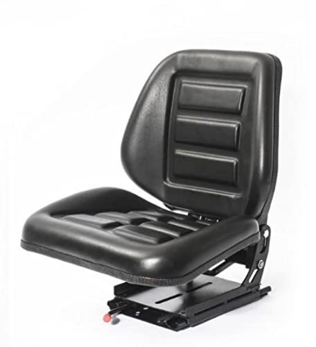 Schleppersitz Traktorsitz Fahrer-Sitz Vario 1050 PVC Schwarz passend Klepp Fendt Case IHC