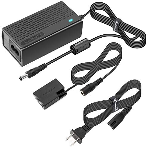Kimaru ACK-E18 DR-E18 DC Coupler LP-E17 Dummy Battery AC Power Adapter Kit for Canon EOS Rebel SL2 SL3 T6i T7i T8i R8 R10 R50 R100 RP T6S 200D 200D II 250D 750D 760D 800D 77D 8000D Cameras.
