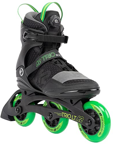 K2 Trio LT 100 30G0301 Unisex rullskridskor svart/grön