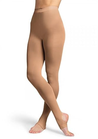 Collant Contoursoft con Staffa Donna T0984L Calze Intimo Biancheria Ballerina Etoile Sport Danza Classica Allenamento Fitness Palestra Ballo Scuola Saggio (S/M, Carne)