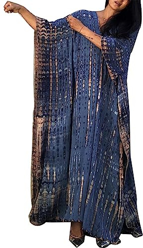 Beach Coverups for Women UK Long,Kaftan Beach Dresses Summer Beachwear Bikini Loose Casual Beach Dress Cover Up Kaftans Full Length for Womens(Navy Fringe,one Size)