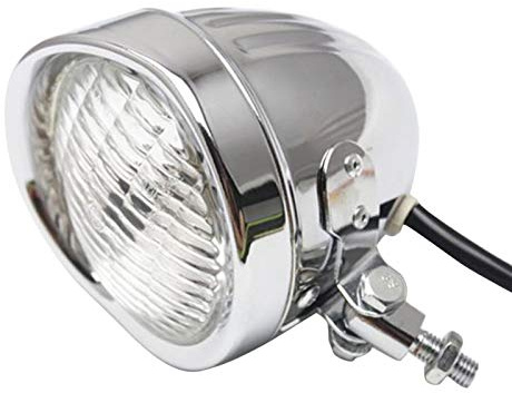Focos Delanteros de Motocicleta Chrome Motorcycle 4 pulgadas de faro Luz blanca Lámpara de reemplazo para bobber Touring Custom Bikes