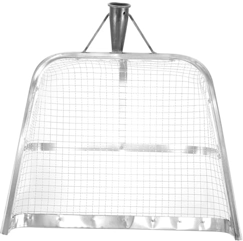 Baluue Multi-Functional Iron Soil Sieve Shovel for Corn Handheld Garden Dustpan for Sifting Soil Sand and Grains Farm Tool for Outdoor Use
