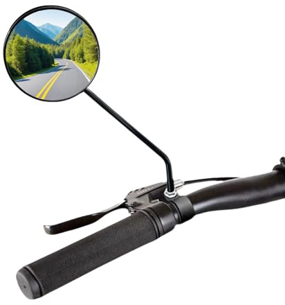 Specchietto retrovisore per bicicletta Homieway, 2 pezzi specchietto retrovisore per bicicletta, specchietto retrovisore HD in vetro reale per e-bike, superficie dello specchio extra grande