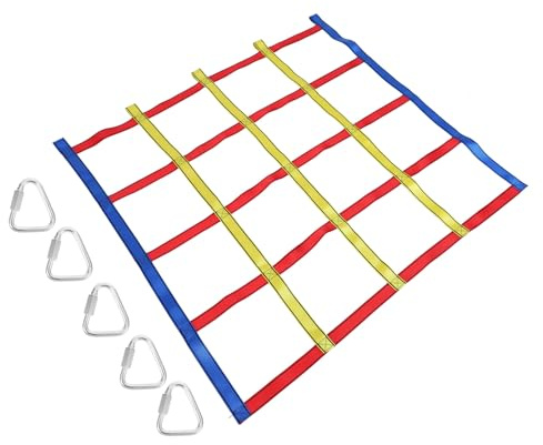 Alipis Filet Escalade Coloré pour Garçon Fille Kit de Jeu Extérieur Entraînement Physique Améliore Coordination et Agilité pour Garçons et Filles