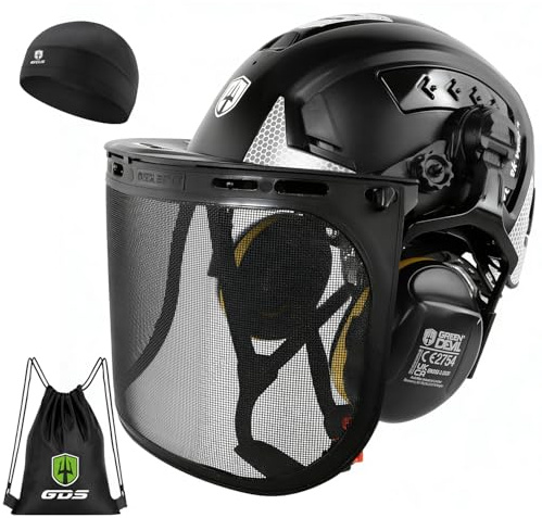 GREEN DEVIL VOLTEK Forest AIR - Casco de protección para trabajos forestales (ABS, certificación EN12492, aprobado EN397, absorción de impactos y resistencia a la penetración)