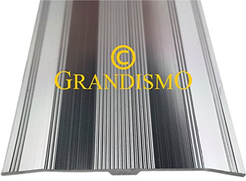 Grandismo® 61mm Extra Wide Cover Strip/Trim - Metal Doorbar (Silver)