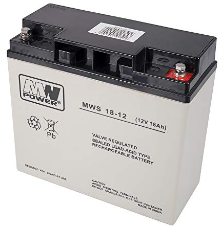 PNI PNI-ACC1812 MW 18-12S Batterie Gel 12 V/ 18 Ah Gris/Noir