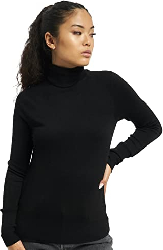 ONLY NOS Damen ONLVENICE L/S Rollneck Pullover KNT NOOS Rollkragenpullover, per Pack Schwarz (Black Black), Small (Herstellergröße: S)