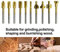 10 x Mini Shank HSS Titanium Router Bits for Dremel Rotary Tool Sets