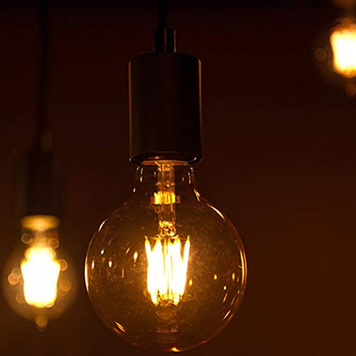 LEDSone Vintage LED G125 Globe 8W E27 Screw Bulb Retro e27 Edison Light Bulbs Lamp Dimmable LED Filament Ampoule Warm Yellow Bulbs