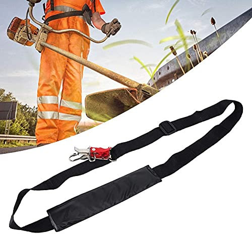 HERCHR Strimmer Harness Padded Belt Shoulder Strap,Universal Shoulder Harness Grass Mower Trimmer Strap,Nylon Single Belt for Brushcutter Strimmer Brush Cutter
