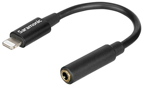 Saramonic Cavo adattatore da connettore Lightning Apple a jack audio TRRS femmina da 3,5 mm, 7,6 cm (SR-C2002)