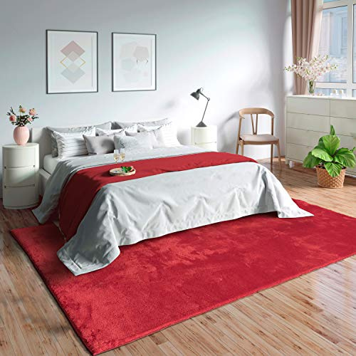 Mia's Teppiche Olivia per soggiorno / camera da letto - lavabili - 240x340 cm Rosso
