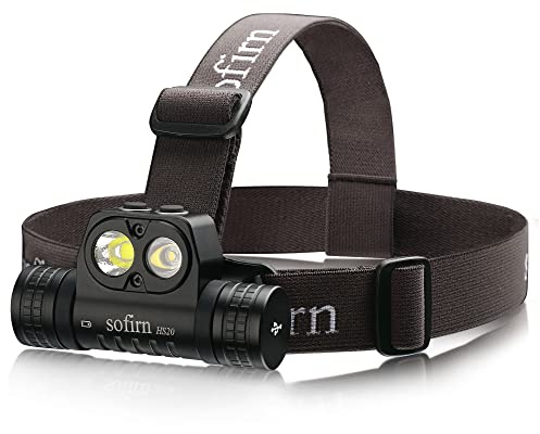 sofirn HS20 Dual Beam Headlamp, Up to 2700 Lumens LED Headlight, Independent Flood & Spot Control, USB-C Rechargeable for Hard Hat, Work, Hiking, Camping, Emergency