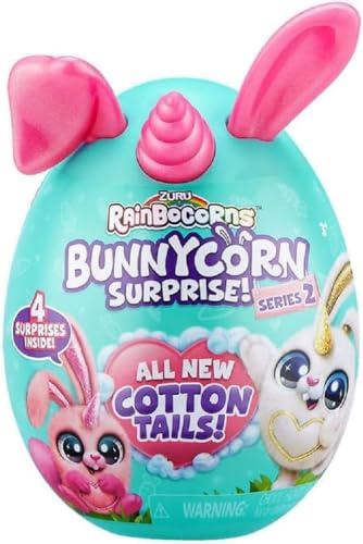 ZURU Plüschtier Rainbocorns Bunnycorn Surprise Serie 2, Plüschtier Mini