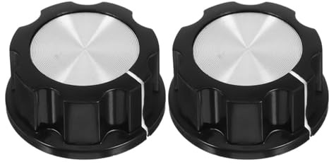 YUSSEQDD 2 teiliges Ersatzteil, Timer Knopf, D Typ, Wellenknöpfe für Luftfritteuse, einfache Installation, temperaturbeständiger Kunststoff, langlebig