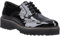 Pod Kortney Damen Kunstleder Schwarz Lack Brogues Schuhe, schwarzer lack, 41 EU