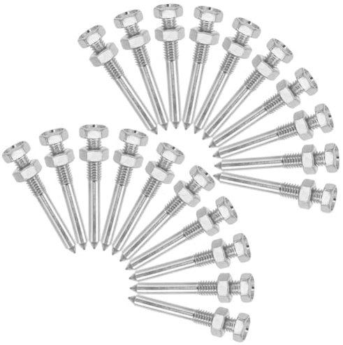Dxoniislh 26 Piezas Clavos para Zapatos, para Aireadores Hielo, Clavos para Zapatos, para Mujeres, Clavos para Zapatos, para Aireadores Césped, Clavos para Zapatos Césped, Metal